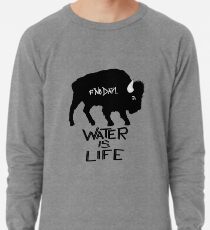 Wasser ist Leben Leichtes Sweatshirt