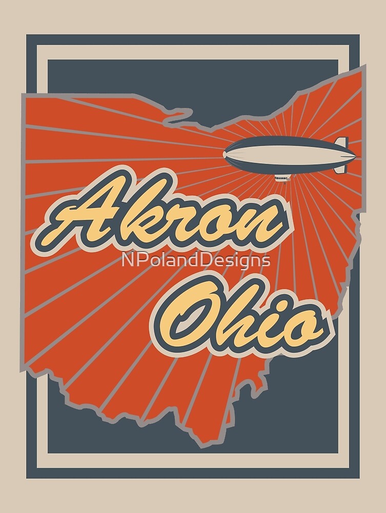 "Akron Ohio" by NPolandDesigns Redbubble