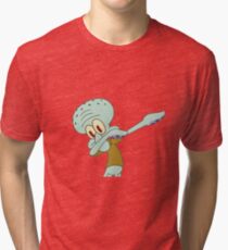 Squidward Dab'en on em Tri-blend T-Shirt