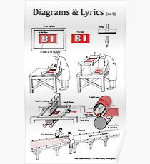 Riding with a Ghost - Diagrams & Lyrics ( no. 1) Poster