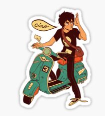 Nico di Angelo on a Vespa Ciao Sticker