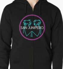 San Junipero Logo Zipped Hoodie