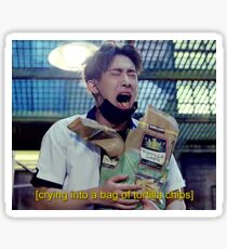 Wonho | Emotionally Eating Tortilla Chips Sticker
