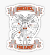 Rebel Heart - orange Sticker