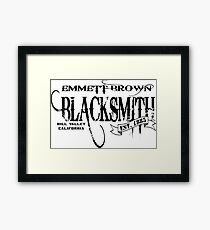 Doc Brown Blacksmith Framed Print