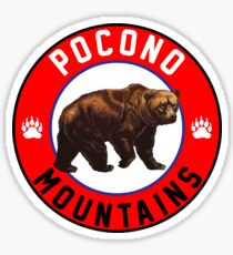 POCONO MOUNTAINS PENNSYLVANIA MOUNTAIN BEAR POCONOS HIKING BIKING CLIMBING Sticker