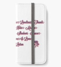 EVOLution Trackliste Sabrina Carpenter iPhone Flip-Case/Hülle/Skin