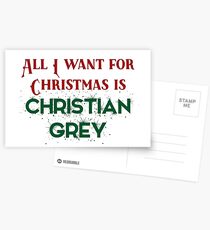 All I want for Christmas is Christian Grey Postcards