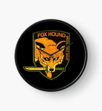 ° METAL GEAR SOLID ° Fox Hound Rust Logo Clock