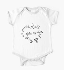 Matthew 19:26 Bible Quote Love Heart One Piece - Short Sleeve