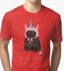 Pugicorn Tri-blend T-Shirt