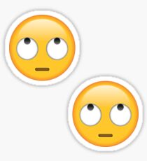 rolling eyes emoji duo Sticker