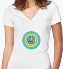 buggy boy apeman Women's Fitted V-Neck T-Shirt