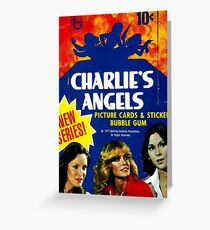 Vintage Charlie's Angels Topps Trading Cards Box Greeting Card