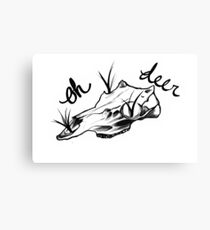 Oh Deer...(Shaded) Canvas Print
