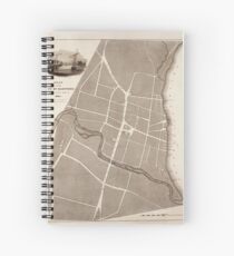Map of Hartford 1824 Spiral Notebook