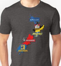 Super Rugby regions New Zealand Unisex T-Shirt
