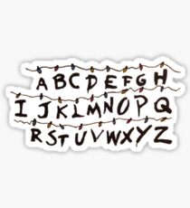 Stranger Things Letters Sticker