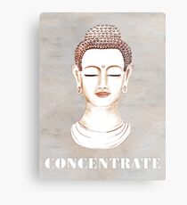 Buddha - Concentrate Metal Print