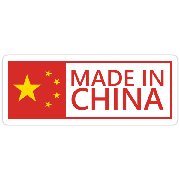 "Made in China" Stickers by maximgertsen Redbubble