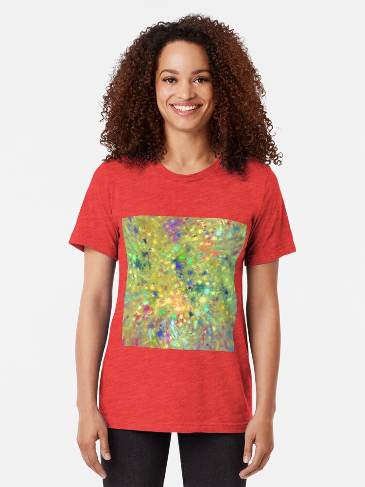 Alternate view of Spring #fractal art Tri-blend T-Shirt