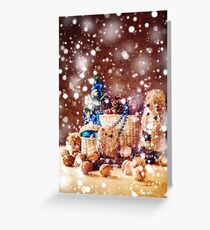 Christmas with Hand Made Toys and Presents Greeting Card
