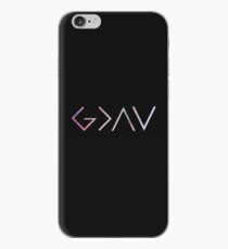 Vinilo o funda para iPhone Dios es más grande que los altibajos