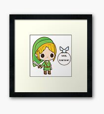 Chibi Link - The legend of Zelda Framed Print