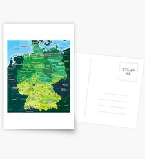 Karte Deutschland Postkarten
