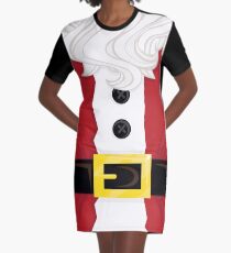Xmas santa Belly Graphic T-Shirt Dress