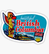 Beautiful British Columbia BC Vintage Travel Decal Sticker