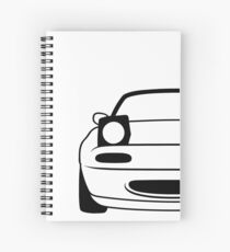 Simple miata Spiral Notebook
