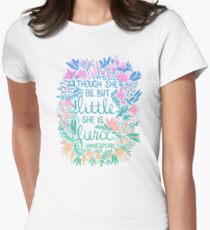 Little & Fierce – Lavender Mint Ombré Women's Fitted T-Shirt