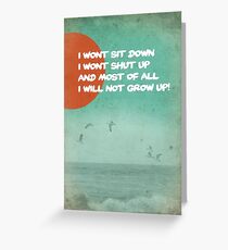 Frank Turner lyrics Greeting Card