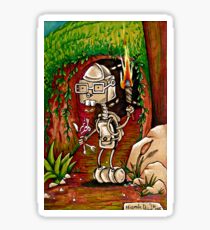 Geeky Robo Adventure (Inktober) Sticker