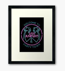 Party Town Framed Print