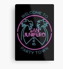 Party Town Metal Print