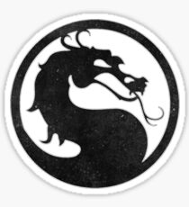 ° GEEK ° Mortal Kombat B & W Logo Sticker