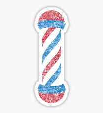 vintage barber pole Sticker