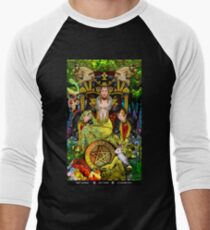 Queen of Pentacles Men's Baseball ¾ T-Shirt