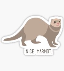 Nice Marmot Sticker