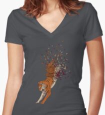 Gone with the wind Women's Fitted V-Neck T-Shirt
