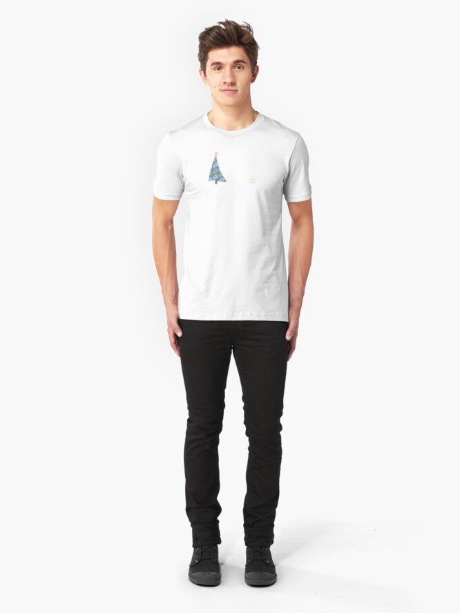 Alternate view of Happy Holidays! Slim Fit T-Shirt