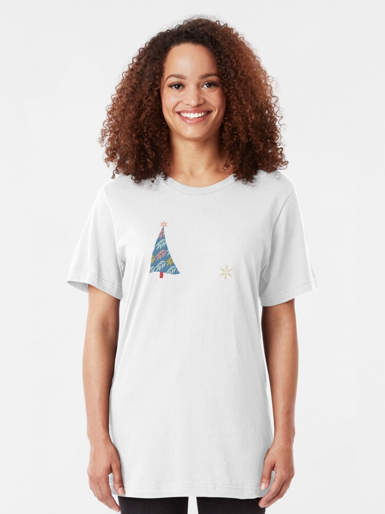 Alternate view of Happy Holidays! Slim Fit T-Shirt