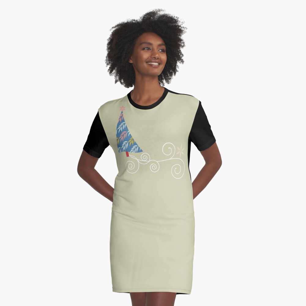 Happy Holidays! Graphic T-Shirt Dress