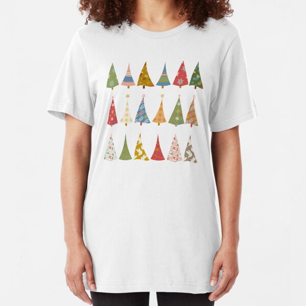 Christmas Trees Slim Fit T-Shirt