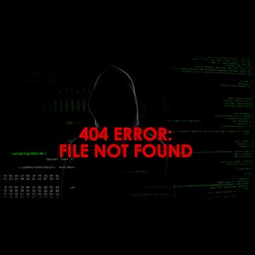 Error 404 page not found, coding and cyber | Sticker