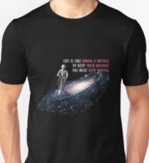 Camiseta unisex Albert Einstein La vida es como andar en bicicleta