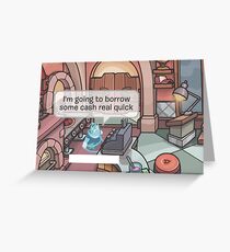 club penguin thief Greeting Card