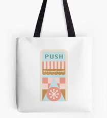 Small World Trash Can Design Tote Bag